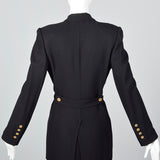 1990s Sonia Rykiel Black Skirt Suit