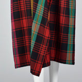 1990s Kenzo Rainbow Plaid Dress
