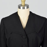 Small 1950s Black Blazer Jacket