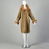 XL 1950s Faux Fur and Real Fur Coat