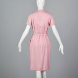 1960s Deadstock Pink Linen Dress