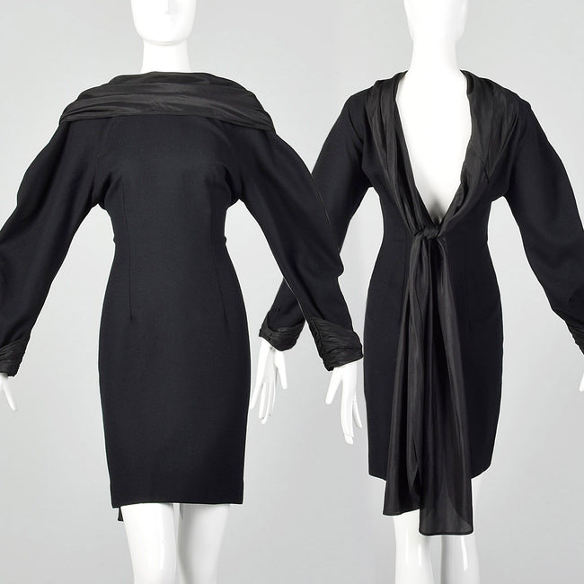 Small Borboglio Cristina Jan 1990s Black Dress