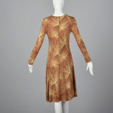1970s Diane Von Furstenberg Brown Knit Dress