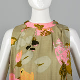 1960s Novelty Frog Print Dress