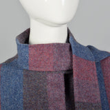 1970s Wool Cape with Attached Scarf