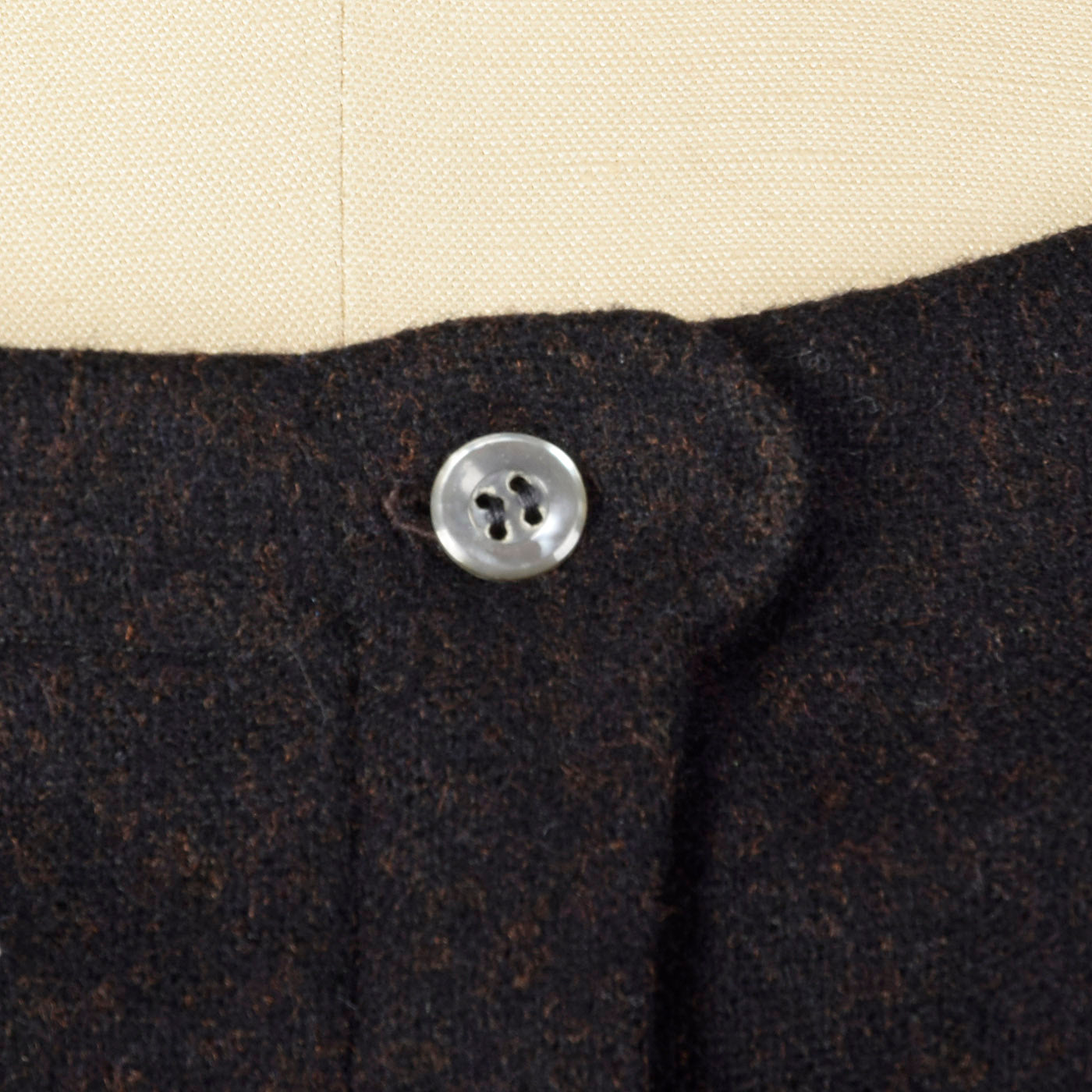 1950s Brown and Black Wool Jumper Dress