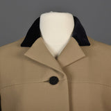 Classic George Halley Winter Coat with Velvet Collar