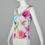 Small Escada 1990s Sleeveless Silk Top