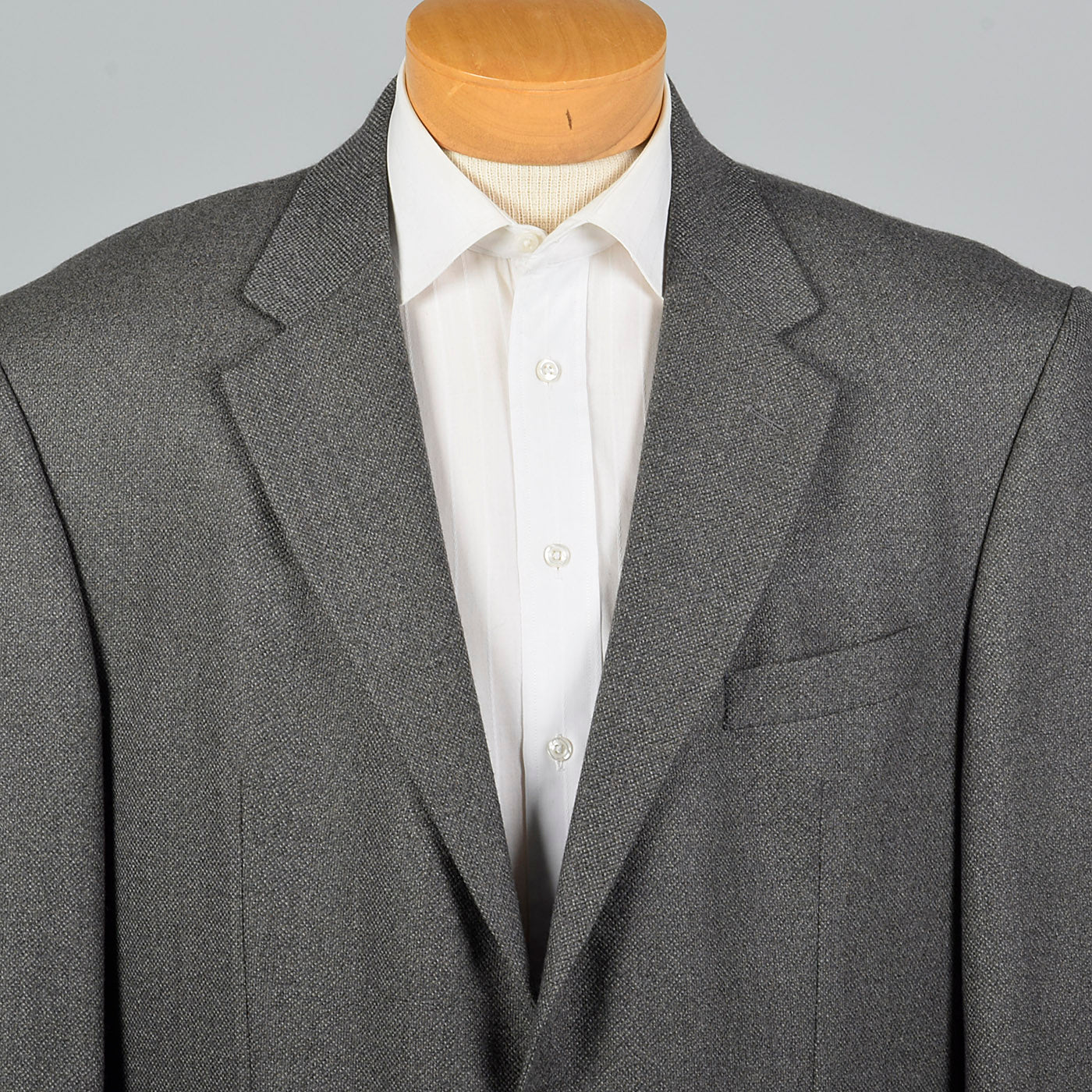 1990s Oscar de la Renta Gray Lambswool Jacket