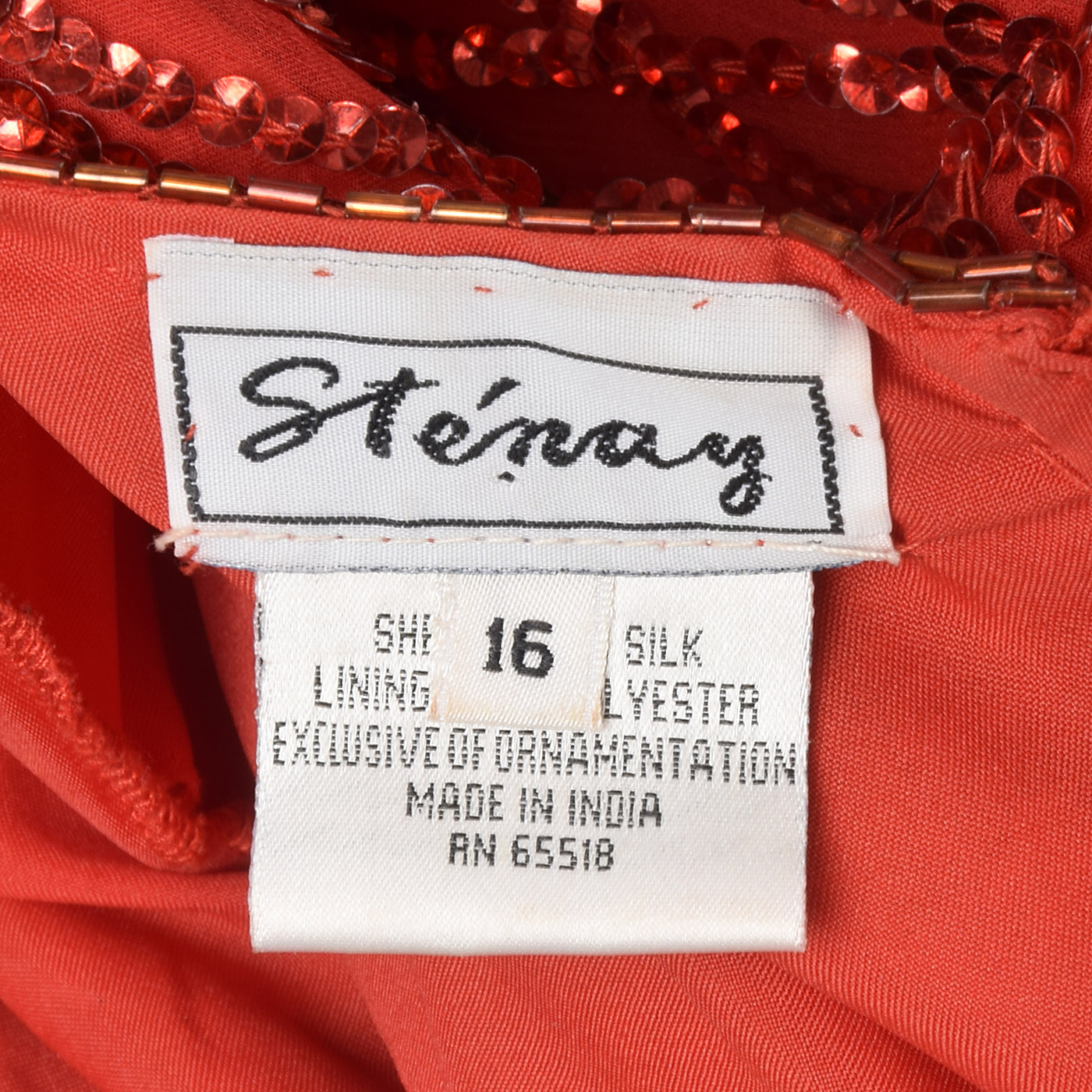 1980s Red Sequin Party Dress