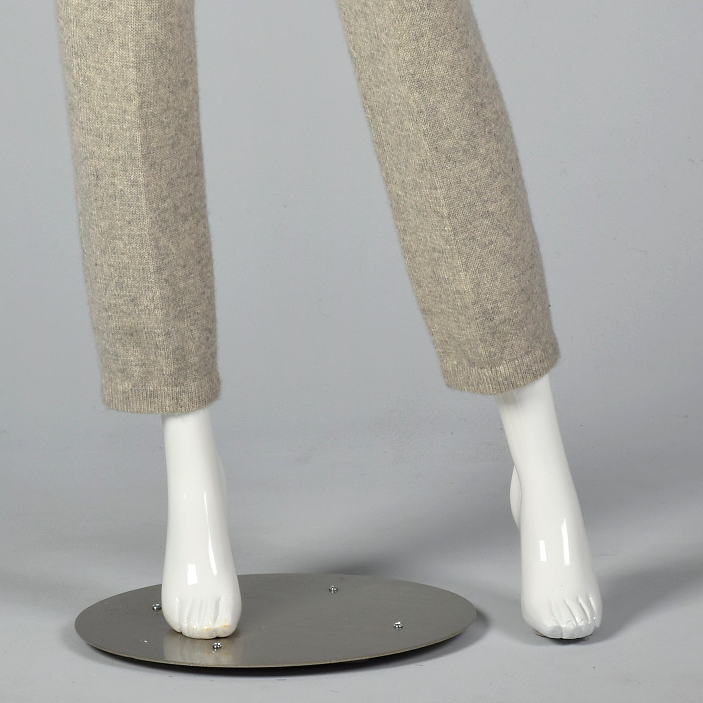 1980s St John Knit Cozy Gray Cashmere Jumpsuit