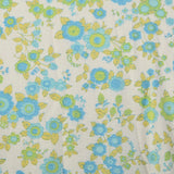 3XL 1960s Day Dress Short Sleeve Volup Casual Cotton Floral Summer