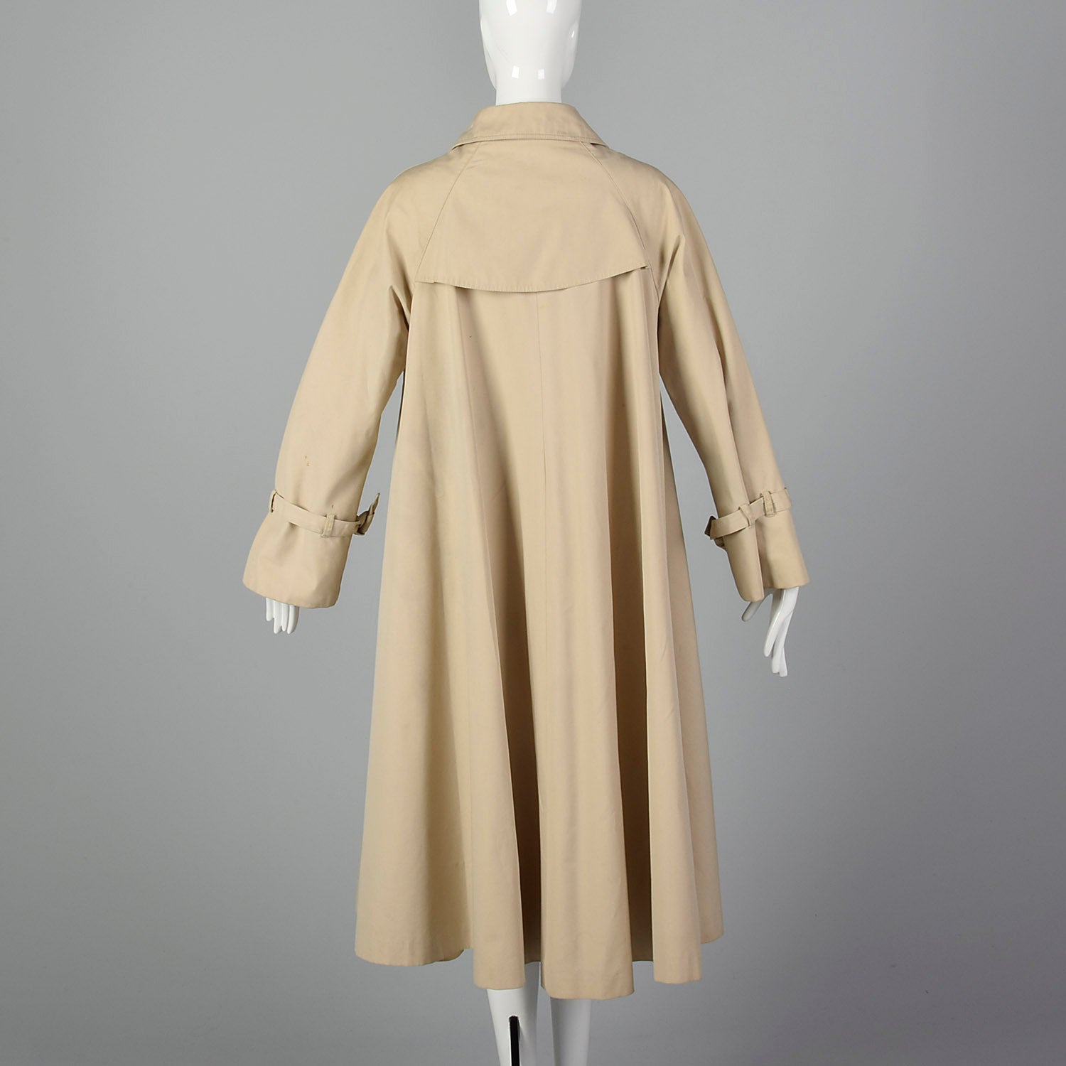 OSFM Diane Von Furstenberg 1970s Tan Trench Coat