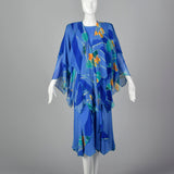 1980s Yolanda Lorenta Hand Painted Silk 3 Piece Set