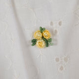 1970s White Eyelet Dress