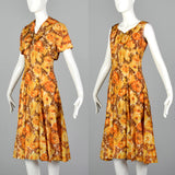 Medium 1950s Yellow Dress Set