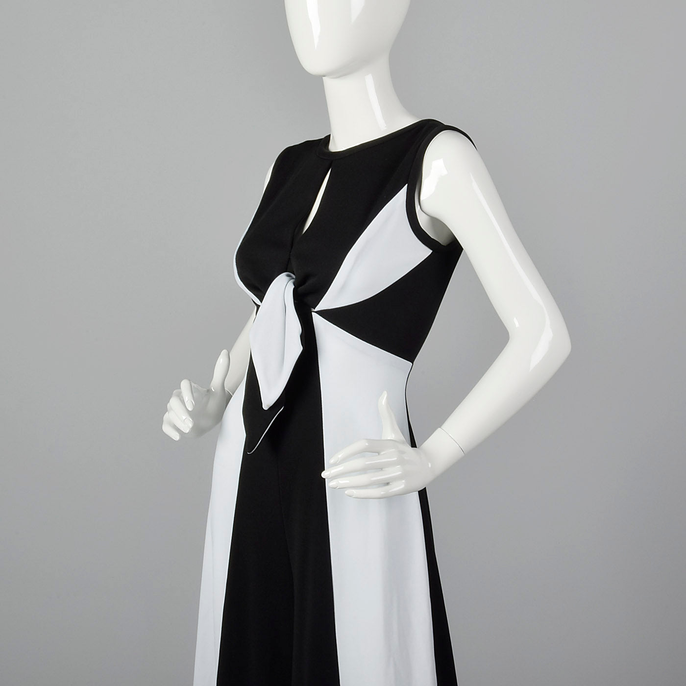 1970s Two Tone Palazzo Pant Jumpsuit