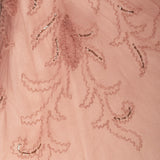 Ethereal 1950s Blush Tulle Evening Gown with Sequin Details