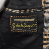 1970s Plaid Norfolk Jacket with Belted Back