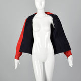 1950s Red and Navy Reversible Jacket with Pockets