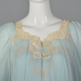 1950s Blue Nightgown and Peignoir Set