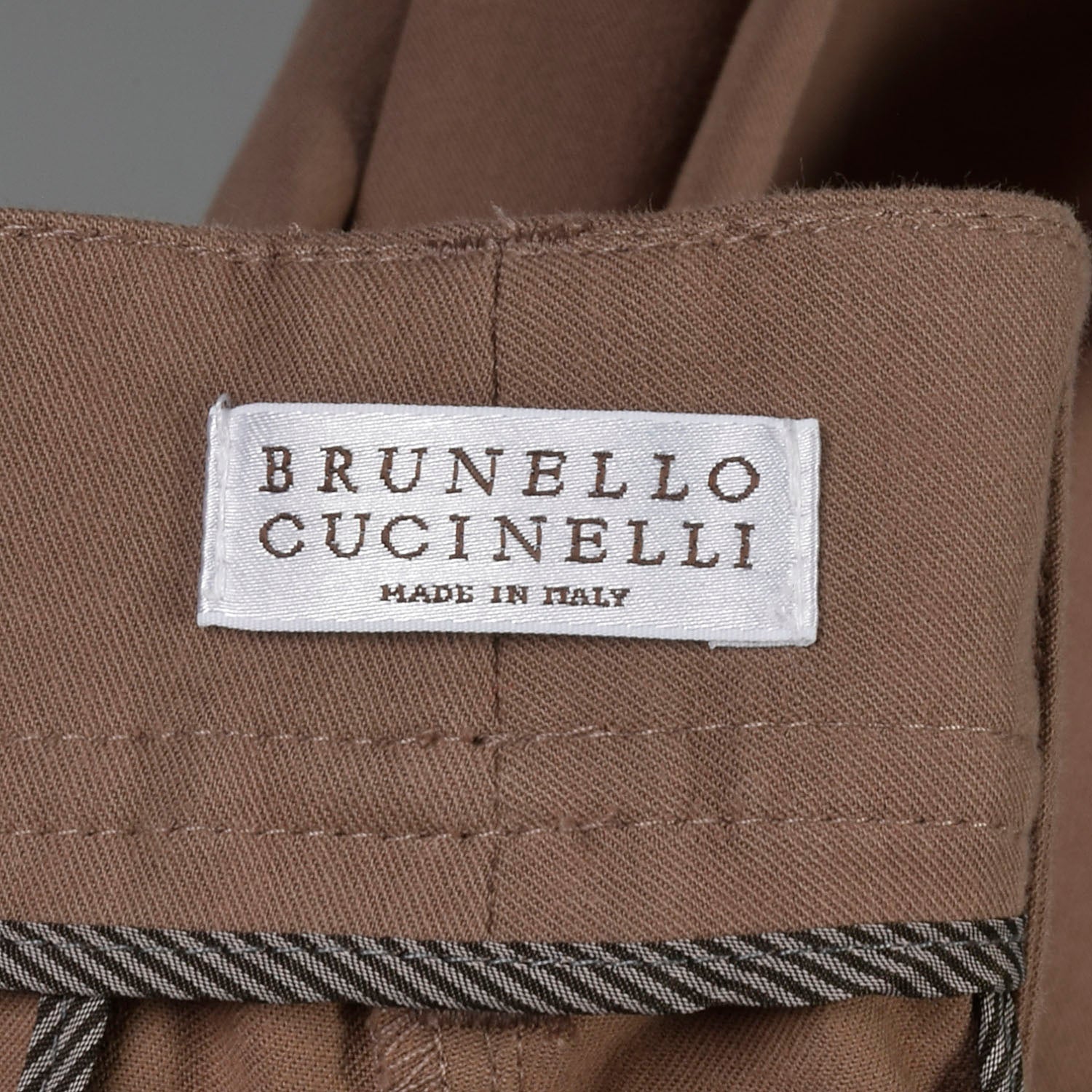 Small Brunello Cucinelli Capri Pants Pleated Tapered Leg