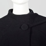 Medium 1980s Black Swing Coat