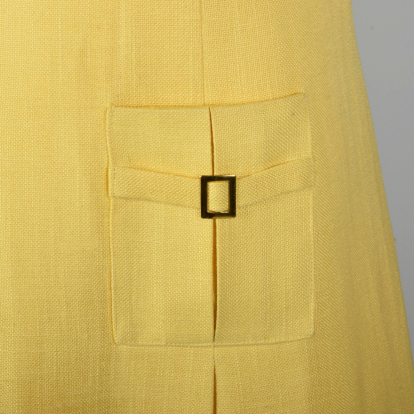 1960s Mod Shift Dress in Yellow