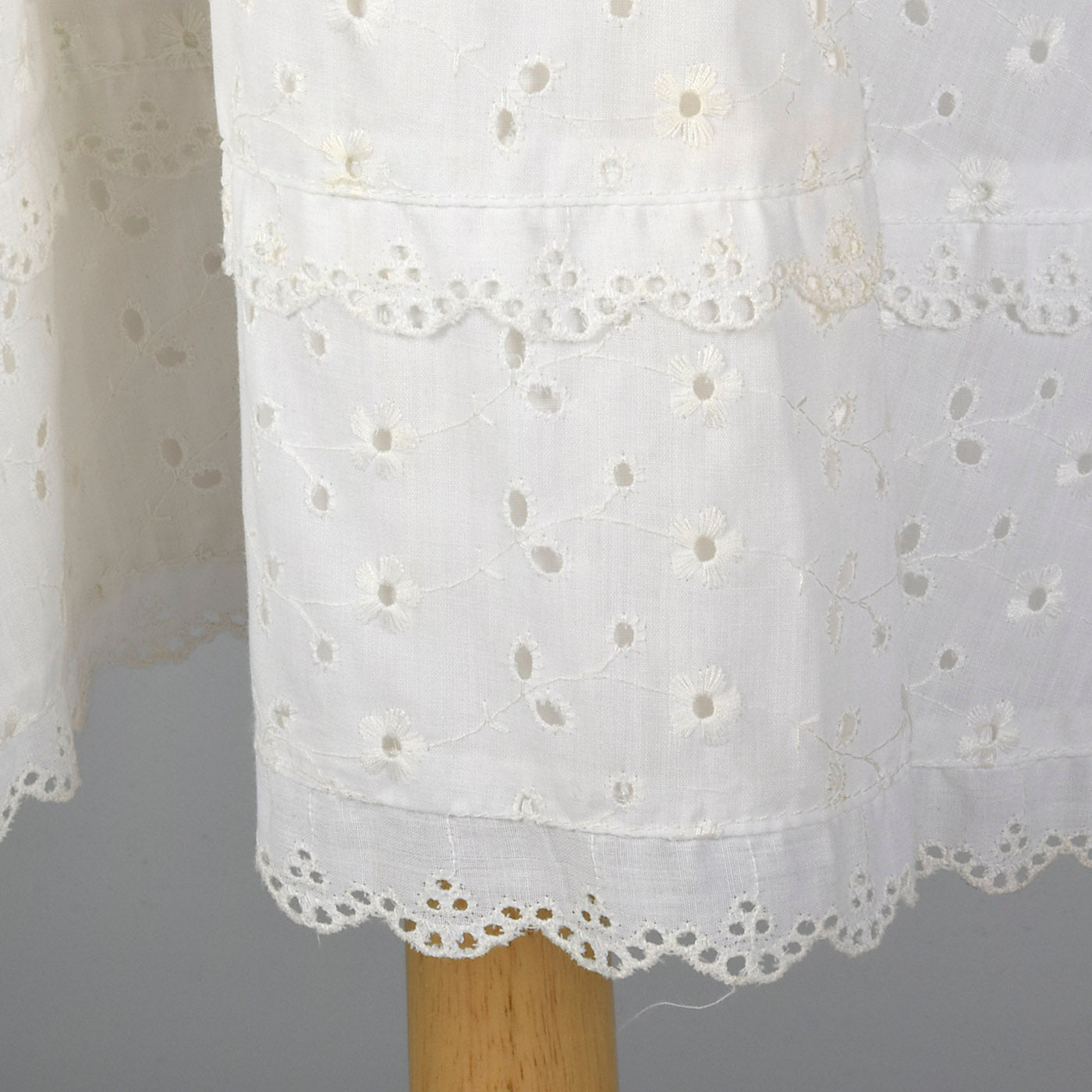 1960s Lanz White Eyelet Dress with Jacket