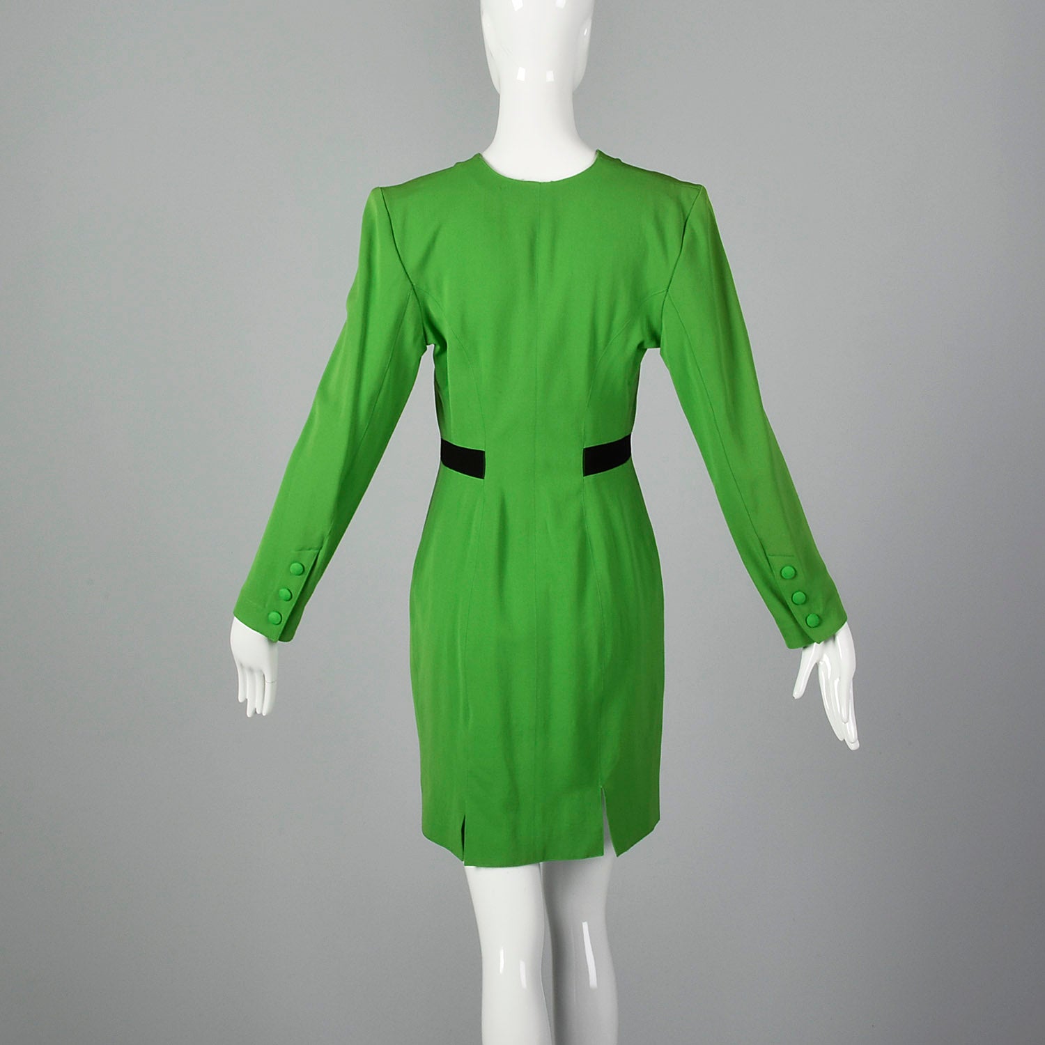 Small Claude Montana 1980s Wool Dress