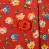 1960s Red Calico Sundress