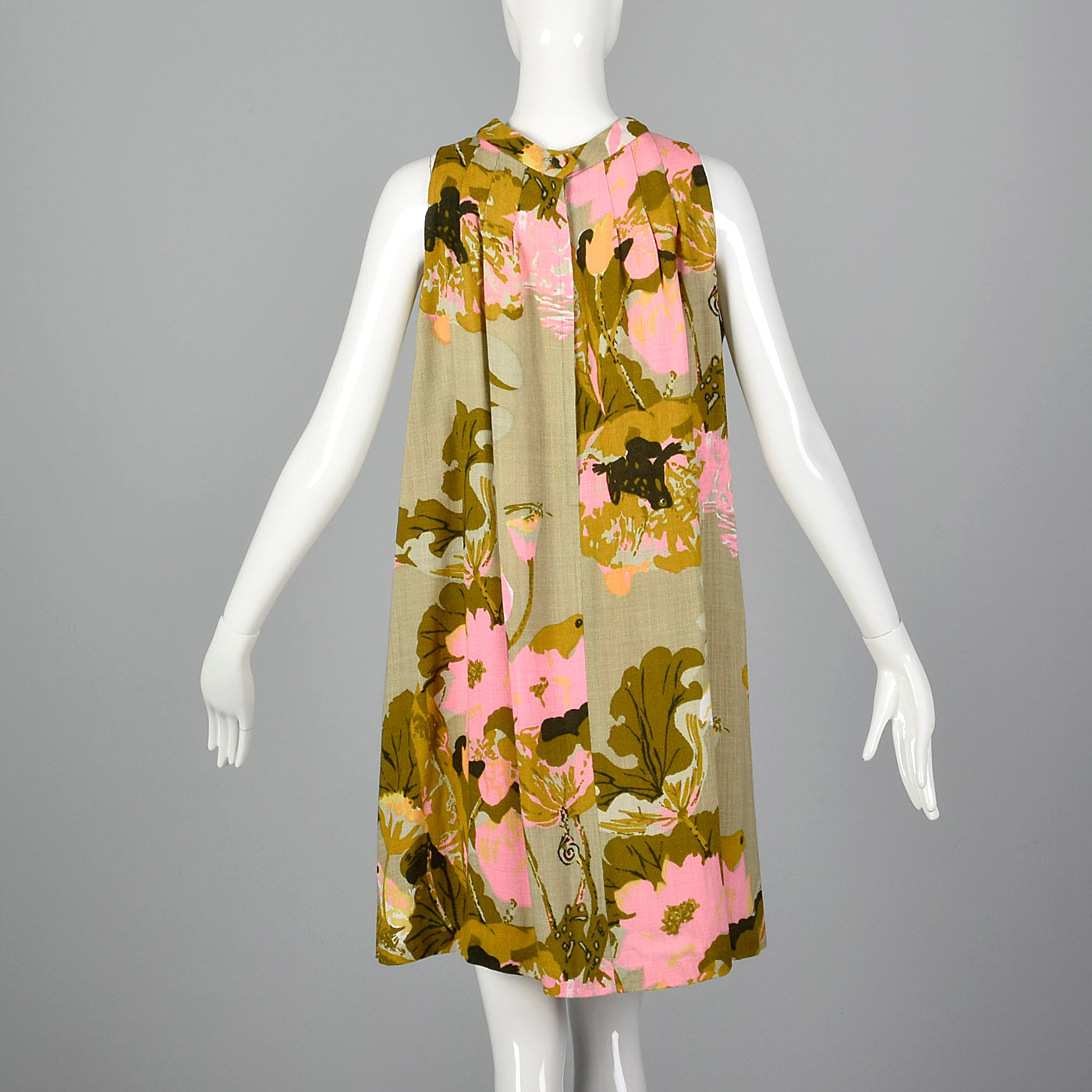 1960s Novelty Frog Print Dress