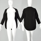 Yohji Yamamoto 1990s Black Open Cardigan