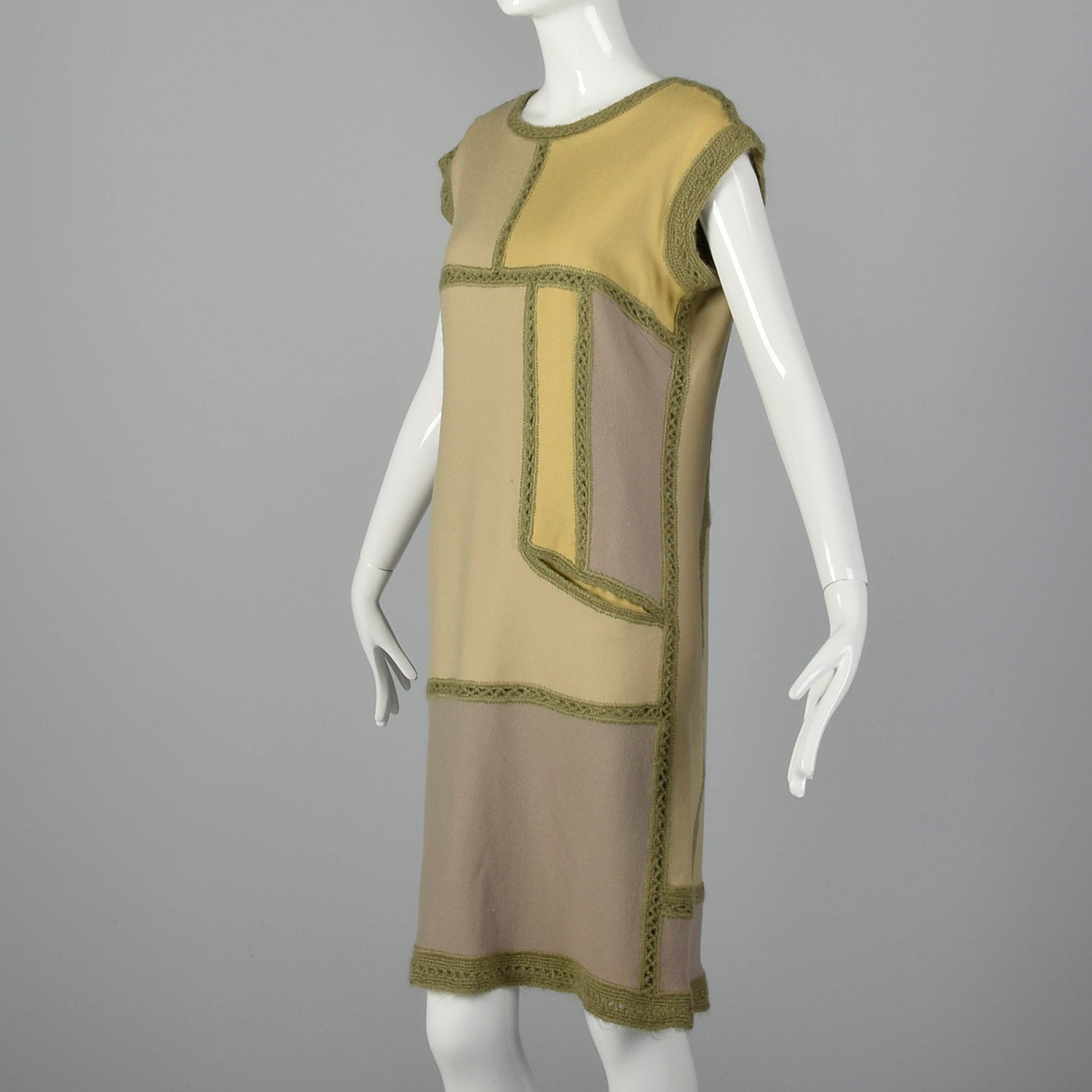 XS 1960s Patchwork Dress