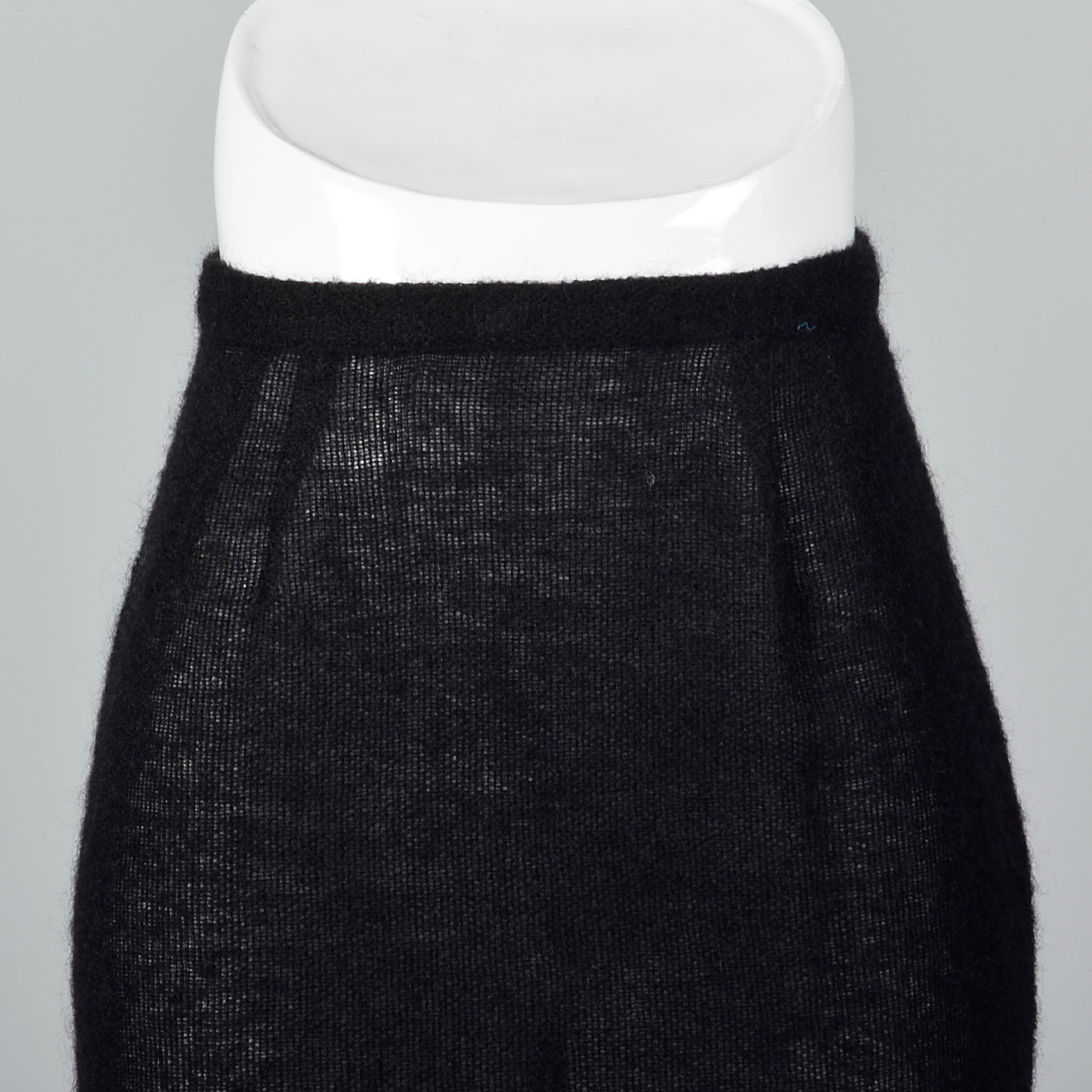 1990s Sheer Knit Wool Pencil Skirt