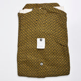 1950s Mens Deadstock Shirt in Gold and Gray Knit