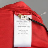Nina Ricci F/W 2013 RTW Runway Red Dress Sleeveless Gathered Mini