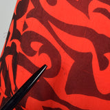 1980s Michael Novarese Red and Black Dress