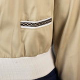 1960s Mens Casual Jacket with Ribbed Knit Trim