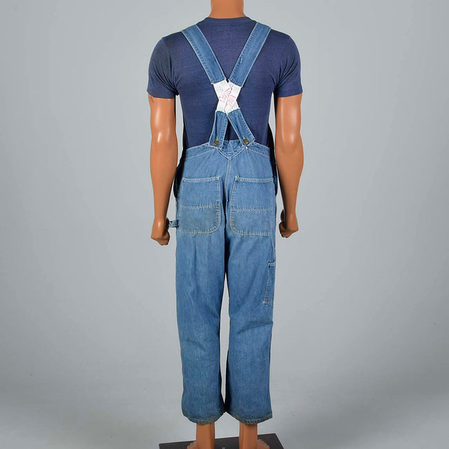 1940s Mens Washington Dee Cee Denim Overalls