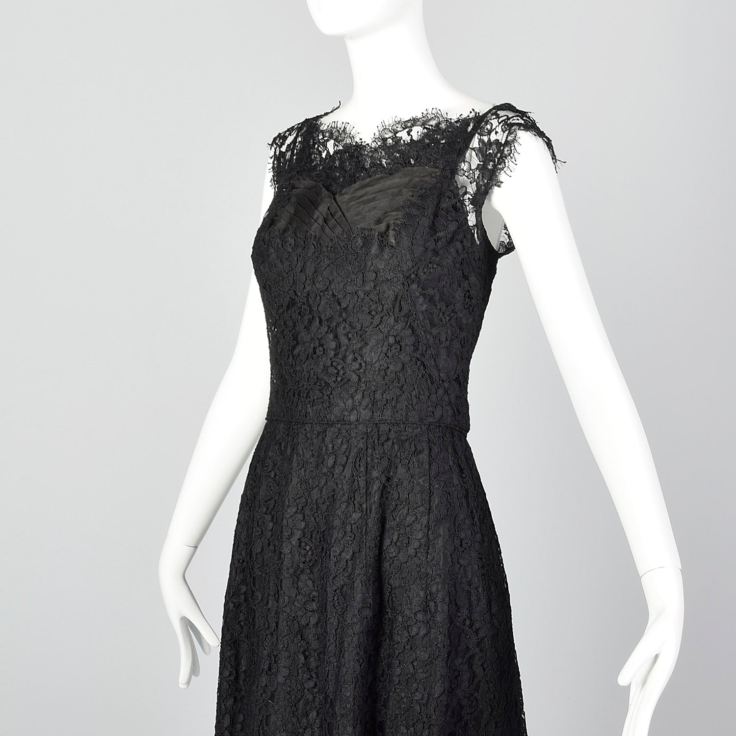 1950s Black Lace Cocktail Dress Style & Salvage 1950s Black Lace Cocktail Dress Style & Salvage