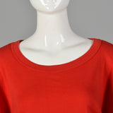 Medium 1990s Sonia Rykiel Red Tie-back Sweatshirt