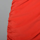 1980s Saks Fifth Avenue Red Bias Cut Dress