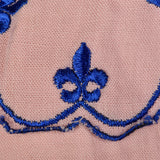 1940s Pink Rayon Blouse with Blue Embroidery