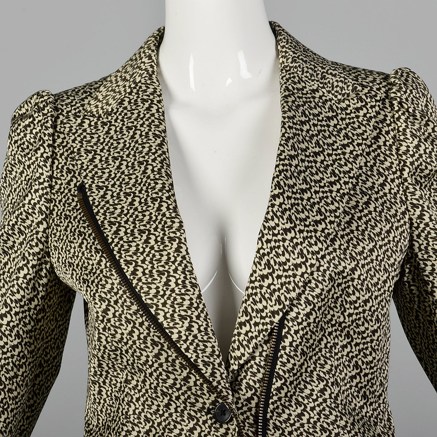 2000s Dries Van Noten Black and White Jacket