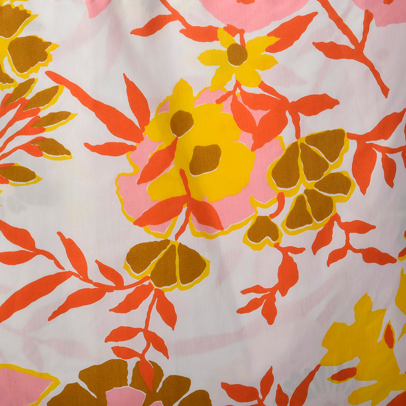1960s Floral Romper with Overskirt and Zip Open Crotch