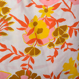 1960s Floral Romper with Overskirt and Zip Open Crotch
