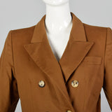 Medium Yves Saint Laurent Rive Gauche 1990s Brown Wool Blazer