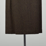 Medium 1950s Lilli Ann Skirt Suit Brown Wool Peplum Jacket Hourglass