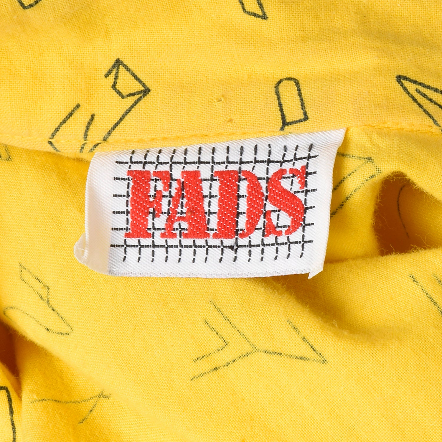 Small Yellow Jumpsuit 1980s Bright Cotton Bold Novelty Print Capri